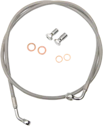 LA Choppers SS Front Brake Line Kit use w 12-14in Ape Hangers wo ABS