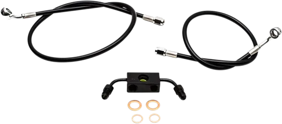 LA Choppers Front Brake Line Kit use w 15-17 in Ape Hangers w ABS