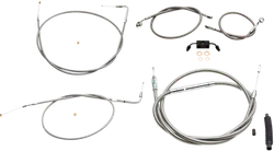 LA Chopper Std SS 12-14in Ape Hanger Controls Kit w ABS