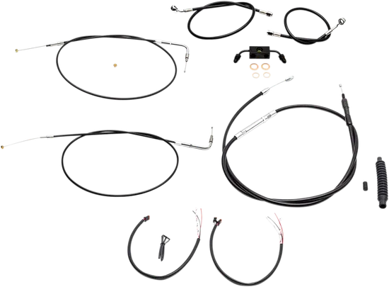 LA Chopper 12-14in Black Handlebar Controls Kit w ABS 1
