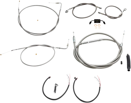 LA Chopper Stainless Steel 18-20 Handlebar Controls Kit w ABS