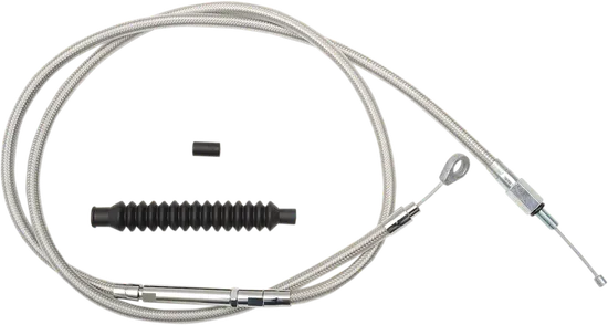 LA Choppers 15-17in Stainless Steel Clutch Cable