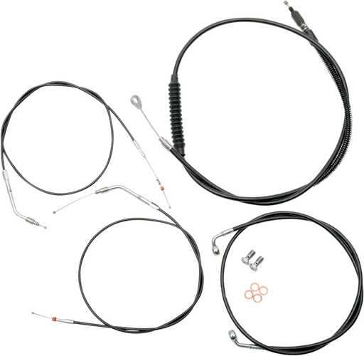 LA Chopper STD Black Handlebar Controls Kit use w Mini Ape Hangers wo ABS