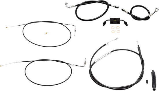 LA Chopper STD Black Handlebar Controls Kit use w Mini Ape Hangers w ABS