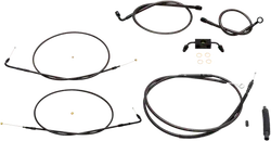 LA Chopper 12-14in Midnight Std Handlebar Controls Kit w ABS