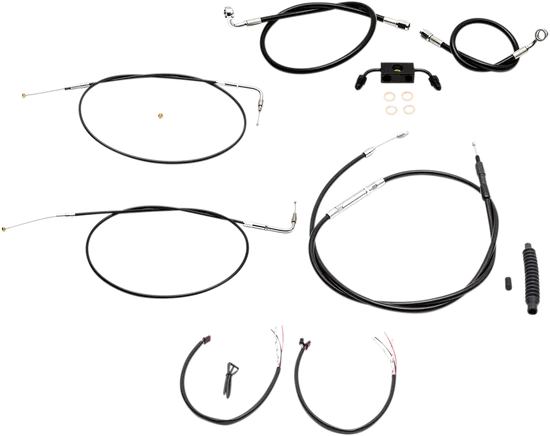 LA Chopper 12-14in Black Handlebar Controls Kit w ABS