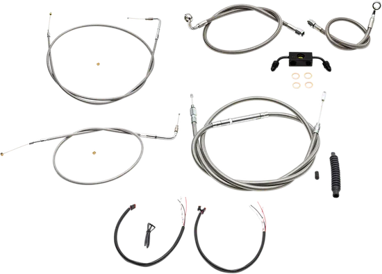 LA Chopper Stainless Steel 15-17 Handlebar Controls Kit w ABS