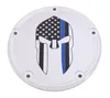 CE Chrome Billet Sparta Blue Line Derby Cover