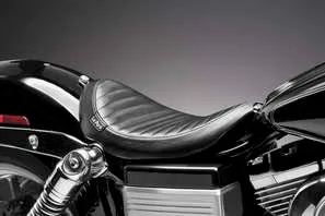 Le Pera Black Lil Nugget Pleated Solo Seat