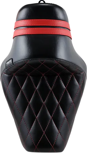 Le Pera Black w Red Diamond Stitch Stubs Spoiler Solo Seat 1