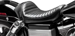 Le Pera Black Pleated Stubs Cafe Solo Seat