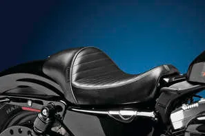 Le Pera Black Pleated Stubs Cafe Solo Seat