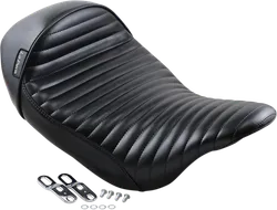 Le Pera Black Pleated Stubs Cafe Solo Seat