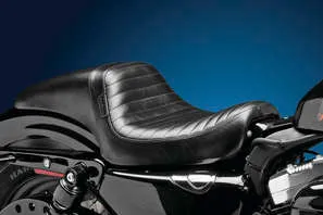 Le Pera Black Pleated Daytona 2up Seat
