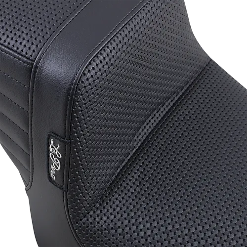 Le Pera Black Basketweave Tailwhip 2up Seat