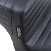 Le Pera Black Pleated Tailwhip 2up Seat