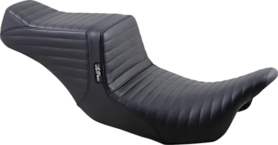 Le Pera Black Pleated Tailwhip 2up Seat