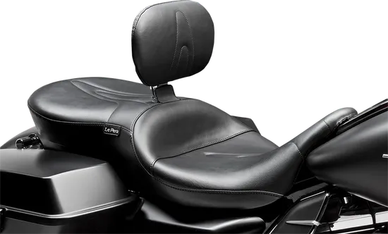 Le Pera Black Stitched RT66 2up Seat w Backrest