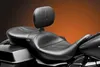 Le Pera Black Stitched RT66 2up Seat w Backrest