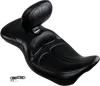Le Pera Black Stitched Maverick Seat w Backrest