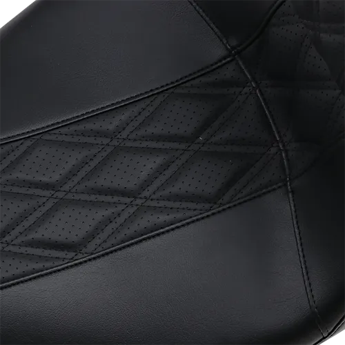 Le Pera  Black Double Diamond Outcast GT 2up Seat w Backrest 2