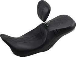 Le Pera  Black Double Diamond Outcast GT 2up Seat w Backrest