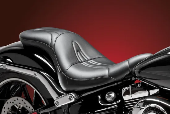 Le Pera Black Stitched Sorrento 2up Seat