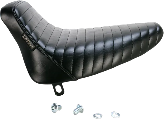 Le Pera Black Pleated Bare Bones Solo Seat