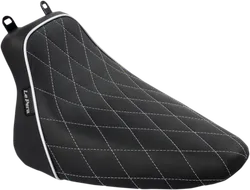 Le Pera Black w White Diamond Stitch Bare Bones Solo Seat