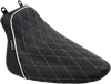 Le Pera Black w White Diamond Stitch Bare Bones Solo Seat