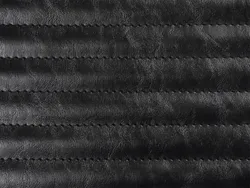 Le Pera Black Naugahyde Pleated Cherokee 2 up Seat