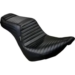 Le Pera Black Pleated Tailwhip 2up Seat