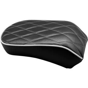 Le Pera Black w White Stitch Diamond Bare Bones Pillion Pad