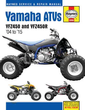 Haynes Service Repair Manual For Yamaha YFZ450Carb YFZ450R X EFI