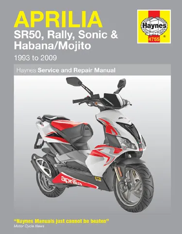 Haynes Service Repair Manual For Aprilia Rally 50 SR50
