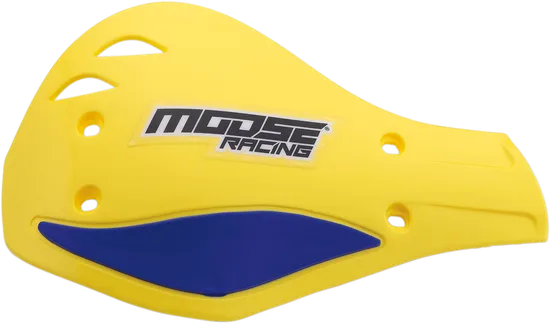 Moose Racing Yellow Blue Contour Deflector Handguard Pair Set