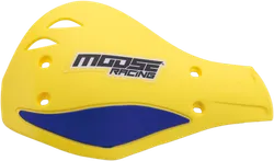Moose Racing Yellow Blue Contour Deflector Handguard Pair Set