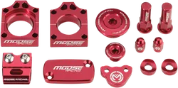 Moose Honda Red Aluminum Bling Pack Blocks Covers