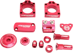 Moose Honda Red Aluminum Bling Pack Blocks Covers