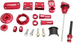 Moose Honda Red Aluminum Bling Pack Blocks Covers