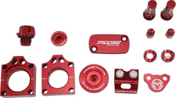 Moose Honda Red Aluminum Bling Pack Blocks Covers