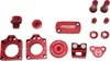 Moose Honda Red Aluminum Bling Pack Blocks Covers