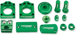 Moose Kawasaki Green Aluminum Bling Pack Blocks Covers