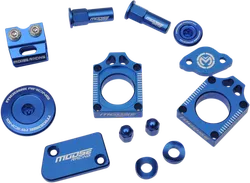 Moose Yamaha Blue Aluminum Bling Pack Blocks Covers