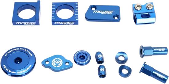 Moose Yamaha Blue Aluminum Bling Pack Blocks Covers