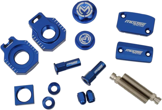 Moose Husqvarna Blue Aluminum Bling Pack Blocks Covers