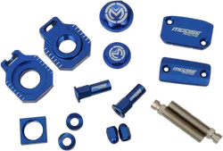 Moose Husqvarna Blue Aluminum Bling Pack Blocks Covers