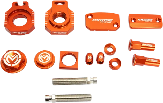 Moose KTM Orange Aluminum Bling Pack Blocks Covers