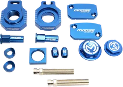 Moose Husqvarna Blue Aluminum Bling Pack Blocks Covers