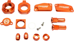 Moose KTM Orange Aluminum Bling Pack Blocks Covers